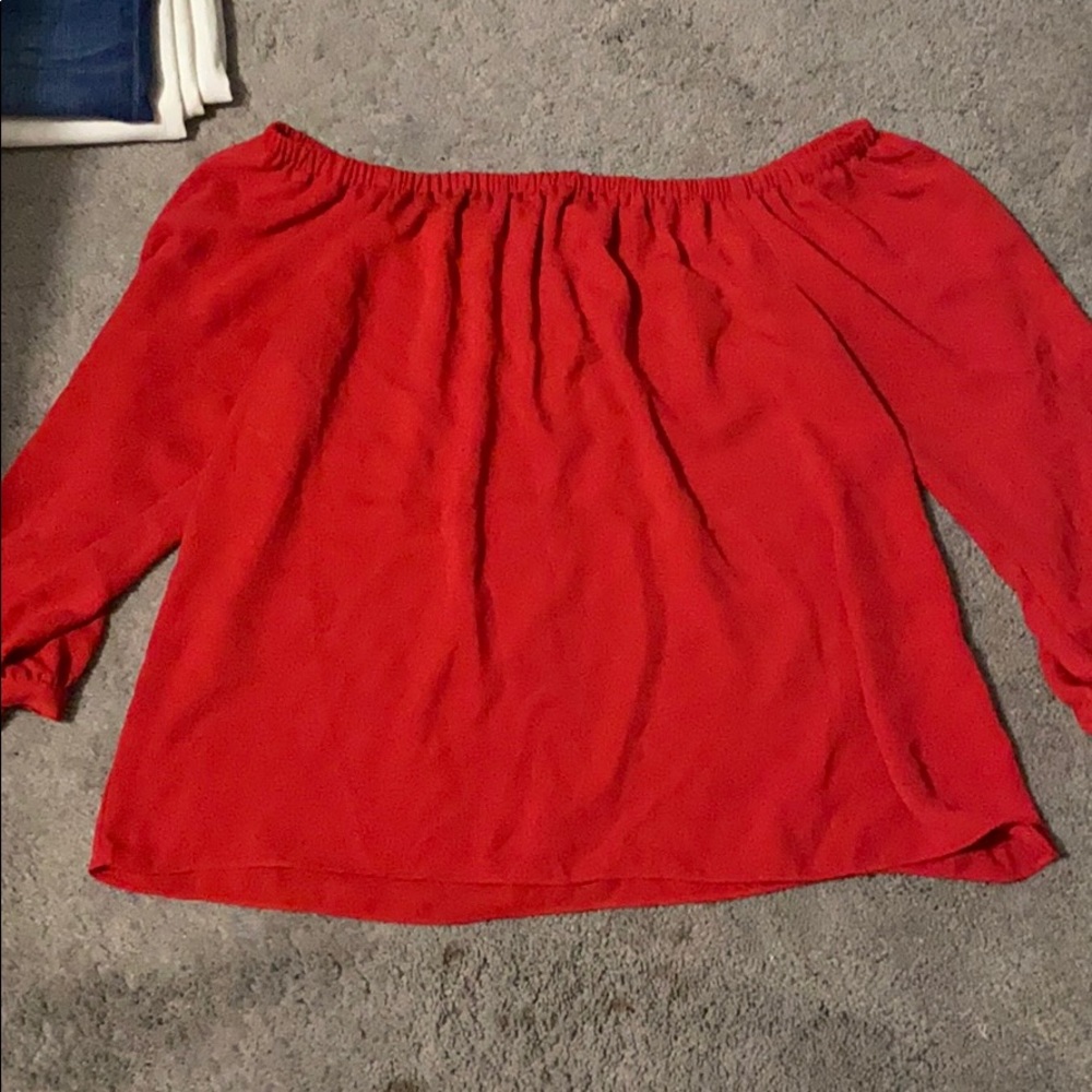 Off the shoulder J Crew Shirt